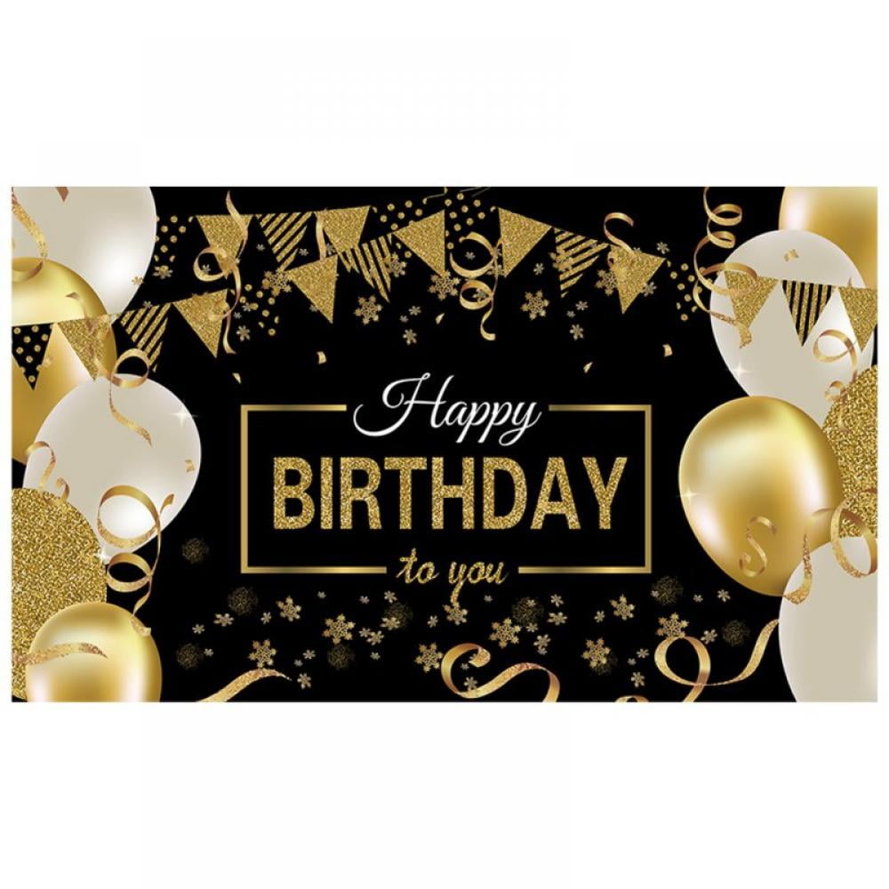 Amazoncom Sensfun 10x8ft Happy 50th Birthday Party Photography Backdrop Glitter Black and Gold Balloons Background for Woman Fabulous 50 Bday Party Decorations Shining Diamond Fifty Years Old Photo Banner Electronics